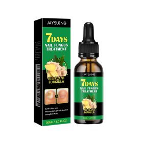 Jaysuing Ginger Nail Care Solution Repair Nails Soft Nail Shine Moisturizing Solution Gray Nails (Option: 1PCS)